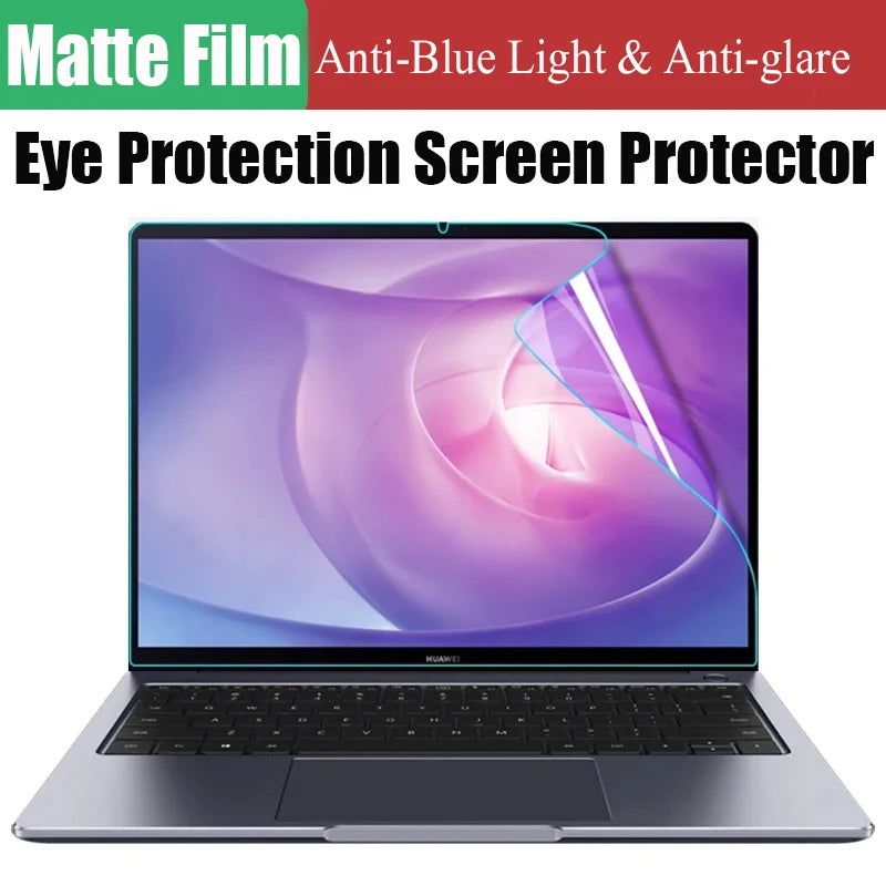 Anti-blue Light Film for Huawei MateBook D14 D15 D16 X Pro 13.9 14.2 13S 14S 16S 13 14 16'' Anti-Glare Laptop Screen Protector