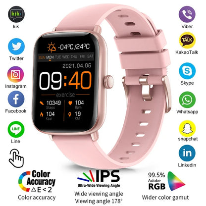 2024 New Bluetooth Heart Rate Monitor Smart Watch Men Full Touch Dial Call Fitness Tracker IP67 Waterproof Smartwatch Men women