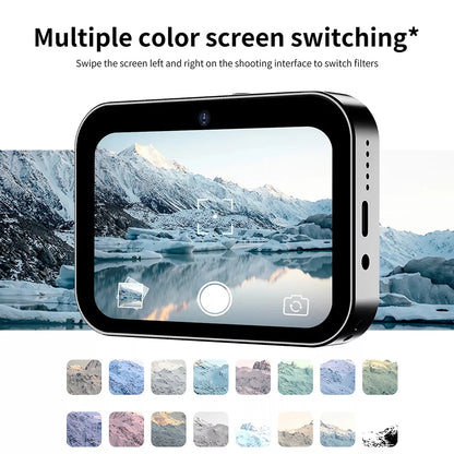 D6 Digital Camera 4K HD Camera 64GB Recorder Music Player Touch Control Screen Vlogging Camera Night Mode 64MP Camcorder