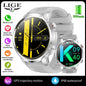 LIGE New 1.95”HD Extra Large Screen GPS Outdoor Professional Sports Smart Watch Men Women Heart Rate Bluetooth Call Smartwatches