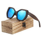 BARCUR Retro Women Butterfly Sun glass Polarized Sunglasses Bamboo Handmade Wood Eyewear Beach Wooden Glasses Oculos de sol